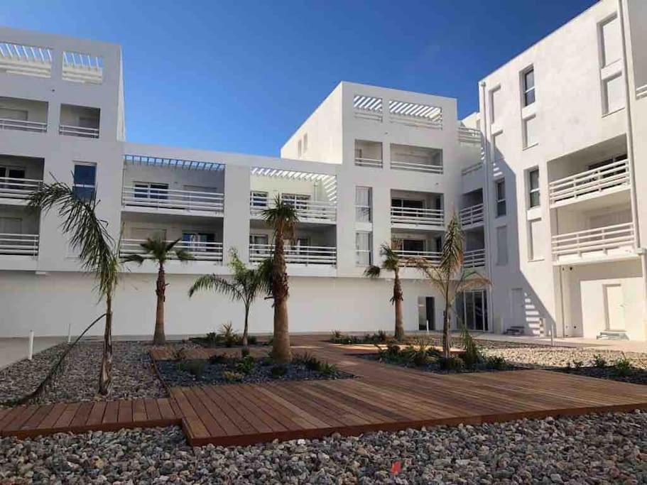 Les Voiles Blanches T2 Luxe A 100M De La Plage Leucate Extérieur photo